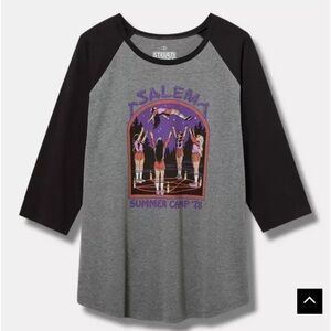 NWT Torrid Steven Rhodes Salem Classic Fit Cotton Raglan Tee